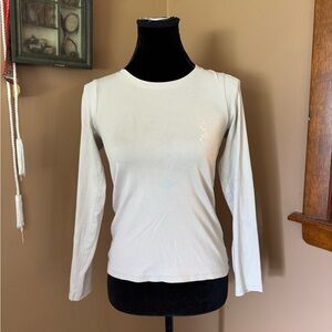 Uniqlo Cream Long Sleeve Tee